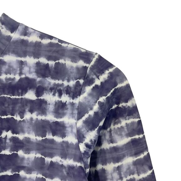 Athleta Girl XXL 16 Tie Dyed Tropics Rashguard Swimsuit Top ONLY Purple Girls - Picture 6 of 11